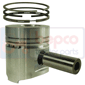 PISTON WITH RINGS , Same, Engine and components, Pistons-Ring sets-Liners, Piston and ring