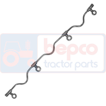 LEAK-OFF PIPE , Massey Ferguson, 300 - 397, Supply and injection, Injection pump and nozzle, Injection and fuel pipe, 35587344, 734723M91, , LEAK-OFF PIPE , 30/126-2, 35587344, 734723M91, , 0.06 kg