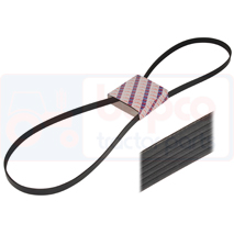 FAN BELT , Massey Ferguson, Cooling Systems, Fan belt, Belts, 4276808M1, , FAN BELT , 30/144-690, 4276808M1, , 0.00 kg