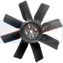 FAN BLADE 8 BLADE - RED, Massey Ferguson, 200 - 265, Cooling Systems, Fan blades and viscous drive, Fan blades, , FAN BLADE 8 BLADE - RED, 30/145-12, , 0.58 kg