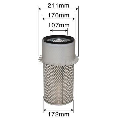 OUTER AIR FILTER , John Deere, 20 - 3120, Filter, Air fiter, Air filter, AL27158, AR39799, AT33363, , OUTER AIR FILTER , 60/161-9, AL27158, AR39799, AT33363, , 1.40 kg