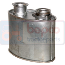 SILENCER , John Deere, 6010 - 6110 (Europe), Inlet and exhaust, Exhaust, Escapement, AL113991, AL78267, , SILENCER , 26/165-141, AL113991, AL78267, , 5.90 kg