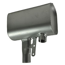 , New Holland, Izplūde un ieplūde, Izplūde, Klusinātāji, 5098251, , EXHAUST SILENCER - HORIZONTAL , 54/165-312, 5098251, , 4.40 kg