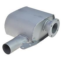 EXHAUST SILENCER  , New Holland, TNS - TN70S, Inlet and exhaust, Exhaust, Escapement, 5094825, 5172688, 87326836, , EXHAUST SILENCER  , 54/165-315, 5094825, 5172688, 87326836, , 4.00 kg