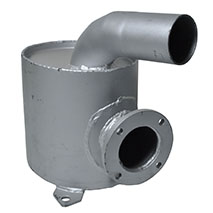 EXHAUST SILENCER  , Case-IH, JX - JX95, Inlet and exhaust, Exhaust, Escapement, 5182593, , EXHAUST SILENCER  , 54/165-321, 5182593, , 4.50 kg