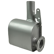 EXHAUST SILENCER - HORIZONTAL , New Holland, Inlet and exhaust, Exhaust, Escapement, 84186743, , EXHAUST SILENCER - HORIZONTAL , 54/165-331, 84186743, , 4.00 kg