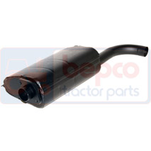 SILENCER , John Deere, 35 - 1635EV, Inlet and exhaust, Exhaust, Escapement, DE12410, , SILENCER , 26/165-84, DE12410, , 3.50 kg