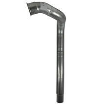 SILENCER PIPE , John Deere, 6000 - 6200 (Europe), Inlet and exhaust, Exhaust, Extension pipe, L102557, , SILENCER PIPE , 26/166-144, L102557, , 2.10 kg