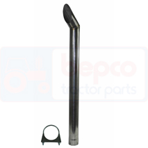 EXHAUST PIPE STAINLESS STEEL- Ø89, John Deere, Inlet and exhaust, Exhaust, Extension pipe, , EXHAUST PIPE STAINLESS STEEL- Ø89, 26/166-43, , 3.75 kg