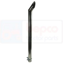 EXHAUST PIPE STAINLESS STEEL - Ø63,5, John Deere, Inlet and exhaust, Exhaust, Extension pipe, L102236, , EXHAUST PIPE STAINLESS STEEL - Ø63,5, 26/166-46, L102236, , 2.20 kg