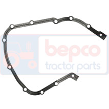 REAR HOUSING GASKET , New Holland, TS Brasil - TS100E, Engine and components, Crankshaft and Flywheel, Rear housing and gasket, 81865591, 83999160, 87800887, 87801610, E9NN6N305BA, E9NN6N305BB, , REAR HOUSING GASKET , 54/17-16, 81865591, 83999160, 87800887, 87801610, E9NN6N305BA, E9NN6N305BB, , 0.00 kg