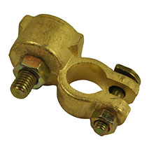 TERMINAL (-) TWO BRASS CLAMPS 70mm2, Electrical, Batteries, Batteries accessories, Weld on connector, , TERMINAL (-) TWO BRASS CLAMPS 70mm2, 63/1741-71, , 0.09 kg