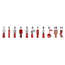 RED FEM BULLET (PACK 25), Elektriskās komponentes, Elektriskās komponentes, Termināls, Vadu klemmes, , RED FEM BULLET (PACK 25), 63/1807-4, , 0.04 kg