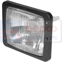 FRONT LIGHT LENS H4, Case-IH, 56 - 956XL, Elektriskās komponentes, Apgaismojums, Priekšējās lampas, , FRONT LIGHT LENS H4, 25/181-40, , 0.00 kg