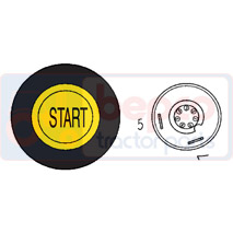 START SWITCH , Renault / Claas, Electrical components, Switch, Push switch and accessories, , START SWITCH , 63/1884-28, , 0.40 kg