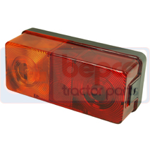 REAR LIGHT WITH CLIPS LEFT - WITH NUMBER PLATE LAMP, John Deere, Electrical components, Lighting, Rear side lights and indicators, 0005449303, 980400, A0005449303, AL25645, , REAR LIGHT WITH CLIPS LEFT - WITH NUMBER PLATE LAMP, 26/1912-18, 0005449303, 980400, A0005449303, AL25645, , 0.24 kg