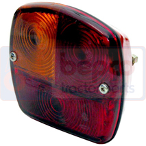 REAR LIGHT WITH NUMBER PLATE LAMP, Massey Ferguson, Electrical components, Lighting, Rear side lights and indicators, , REAR LIGHT WITH NUMBER PLATE LAMP, 63/1912-58, , 0.00 kg