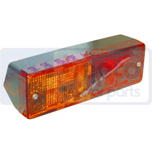 REAR LIGHT WITH NUMBER PLATE LAMP, Massey Ferguson, Electrical components, Lighting, Rear side lights and indicators, , REAR LIGHT WITH NUMBER PLATE LAMP, 63/1912-75, , 0.26 kg