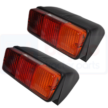REAR LIGHTS (PAIR) WITH NUMBER PLATE LAMP , Electrical, Electrical components, Lighting, Rear side lights and indicators, AL25875, , REAR LIGHTS (PAIR) WITH NUMBER PLATE LAMP , 63/1912-79, AL25875, , 0.00 kg