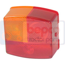 GLASS , John Deere, Electrical components, Lighting, Rear side lights and indicators glas, L63508, , GLASS , 26/1913-165, L63508, , 0.00 kg