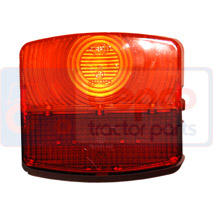 GLASS , Steyr, Plus - 980(A), Electrical components, Lighting, Rear side lights and indicators glas, 0009746036, 134176046, 134776010, , GLASS , 27/1913-169, 0009746036, 134176046, 134776010, , 0.06 kg