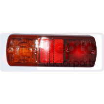 LENS , JCB, 530 - 530S (AA), Electrical components, Lighting, Rear side lights and indicators glas, 70037001, , LENS , 45/1913-215, 70037001, , 0.06 kg