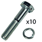 BOLTS KIT M10x1.55x50, Massey Ferguson, Clutch, Clutch spare part, Miscellaneous parts