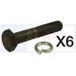 BOLTS KIT M8x1.25x45, John Deere, Clutch, Clutch spare part, Miscellaneous parts