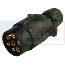 PLUG 7 PINS , New Holland, TM - TM130, Electrical components, Plug and socket, Socket, , PLUG 7 PINS , 63/1970-1, , 0.09 kg