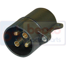 PLUG 4 PINS , New Holland, TLA - TL100A, Electrical components, Plug and socket, Socket, 10101909, 81254356155, , PLUG 4 PINS , 63/1970-11, 10101909, 81254356155, , 0.10 kg