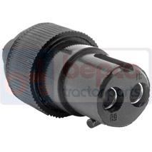 PLUG 2 PINS , New Holland, TG - TG210, Electrical components, Plug and socket, Socket, 7700006947, , PLUG 2 PINS , 63/1970-7, 7700006947, , 0.02 kg