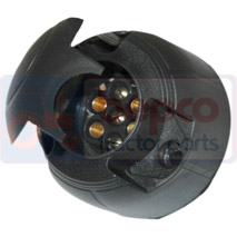 SOCKET 7 PINS SCREW CONNECTIONS, New Holland, TNS - TN65S, Electrical components, Plug and socket, Plug, G395900070010, , SOCKET 7 PINS SCREW CONNECTIONS, 63/1971-1, G395900070010, , 0.08 kg