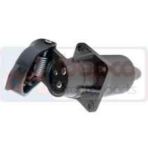 ELECRICAL PLUG AND SOCKET , Case-IH, 7100 - 7120, Electrical components, Plug and socket, Plug, 1964989C1, , ELECRICAL PLUG AND SOCKET , 25/1971-4, 1964989C1, , 0.00 kg