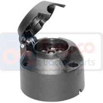 SOCKET 7 PINS PLUG CONNECTIONS, New Holland, TG - TG285, Electrical components, Plug and socket, Plug, , SOCKET 7 PINS PLUG CONNECTIONS, 63/1971-9, , 0.07 kg