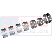 MAIN BEARING SET 0.010''-0.25mm, Case-IH, MXM - MXM130, Engine and components, Crankshaft and Flywheel, Landing Pad, 87790262, 87790262(6X)+87790268(1X), 87790262X6+87790268, 87790268, , MAIN BEARING SET 0.010''-0.25mm, 25/2-105A, 87790262, 87790262(6X)+87790268(1X), 87790262X6+87790268, 87790268, , 0.00 kg