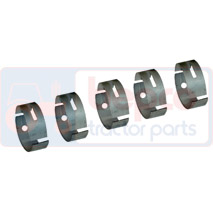 MAIN BEARING SET 0.015''-0.38mm, JCB, 520 - 520HL (Leyland), Engine and components, Crankshaft and Flywheel, Landing Pad, 02392009, , MAIN BEARING SET 0.015''-0.38mm, 45/2-290A, 02392009, , 0.74 kg