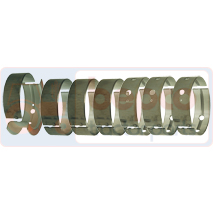 MAIN BEARING SET 0.010''-0.25mm, Case-IH, 1600 - 1640, Engine and components, Crankshaft and Flywheel, Landing Pad, A77472, A77472X6+A77473, A77473, , MAIN BEARING SET 0.010''-0.25mm, 25/2-49A, A77472, A77472X6+A77473, A77473, , 1.25 kg