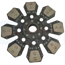 CLUTCH PLATE / MOUNTED , Case-IH, 55 - 1455XL, Clutch, Clutch assembly and plate, Main disc, 3230726EX, 3230726R2, 3230726R3, 3230726R91, , CLUTCH PLATE / MOUNTED , 25/221-121, 3230726EX, 3230726R2, 3230726R3, 3230726R91, , 3.45 kg