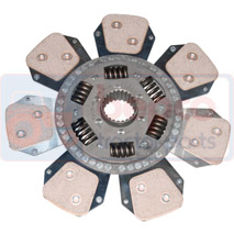 CLUTCH PLATE /MOUNTED , Landini, Legend NG - Legend 130 NG, Clutch, Clutch assembly and plate, Main disc, 3540443M91, , CLUTCH PLATE /MOUNTED , 31/221-280, 3540443M91, , 6.50 kg