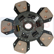 CLUTCH PLATE / MOUNTED , New Holland, TNF - TN75F, Clutch, Clutch assembly and plate, Main disc, , CLUTCH PLATE / MOUNTED , 24/221-365L, , 0.00 kg