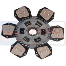 CLUTCH PLATE / MOUNTED , New Holland, TLA - TL90A, Clutch, Clutch assembly and plate, Main disc, 5167936, 5179851, 5189825, , CLUTCH PLATE / MOUNTED , 23/221-371, 5167936, 5179851, 5189825, , 2.02 kg