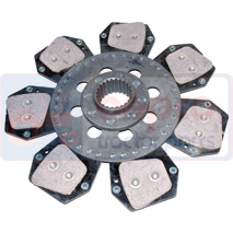 CLUTCH PLATE / MOUNTED , Landini, Clutch, Clutch assembly and plate, Main disc, 3301230M92, 3310761M91, , CLUTCH PLATE / MOUNTED , 30/221-97L, 3301230M92, 3310761M91, , 2.54 kg