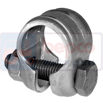 CLAMP FOR TUBE DIA 20 , Massey Ferguson, Steering, Steering, Clamp, , CLAMP FOR TUBE DIA 20 , 70/2309-1, , 0.03 kg