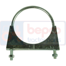 EXHAUST CLAMP 102MM , Case-IH, Inlet and exhaust, Exhaust, Exhaust clamp, , EXHAUST CLAMP 102MM , 70/2935-102, , 0.35 kg