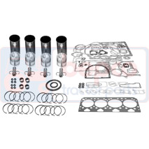 OVERHAUL KIT , Valmet, 6000 - 6400, Engine and components, Pistons-Ring sets-Liners, Overhaul kit, 836740287, , OVERHAUL KIT , 41/30-305, 836740287, , 30.50 kg