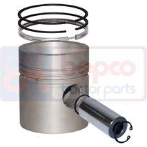 PISTON WITH RINGS , Massey Ferguson, Engine and components, Pistons-Ring sets-Liners, Piston and ring, B3211, , PISTON WITH RINGS , 30/32-11, B3211, , 1.30 kg