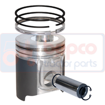 PISTON WITH RINGS , Ford, Engine and components, Pistons-Ring sets-Liners, Piston and ring, 82850254, 87801070, F2NN6K100LB, , PISTON WITH RINGS , 24/32-110, 82850254, 87801070, F2NN6K100LB, , 2.44 kg