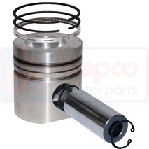 PISTON WITH RINGS , Case-IH, Engine and components, Pistons-Ring sets-Liners, Piston and ring, , PISTON WITH RINGS , 25/32-114, , 1.95 kg