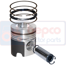 PISTON WITH RINGS , Deutz, Agrostar - Agrostar 4.71, Engine and components, Pistons-Ring sets-Liners, Piston and ring, 02234329, 02236681, , PISTON WITH RINGS , 21/32-136, 02234329, 02236681, , 0.00 kg