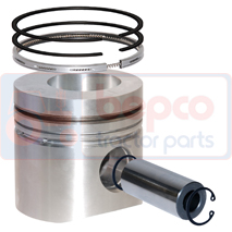 PISTON WITH RINGS , Renault / Claas, Engine and components, Pistons-Ring sets-Liners, Piston and ring, , PISTON WITH RINGS , 28/32-169, , 0.00 kg